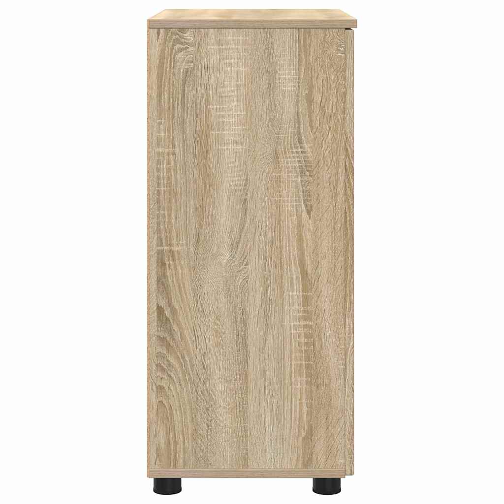 vidaXL Badezimmerschrank mit Speicher Sonoma-Eiche 60 x 35 x 80 cm