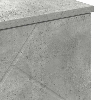 Badezimmerschrank mit Speicher Beton Grau 60 x 35 x 80 cm