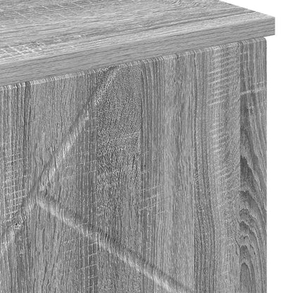 vidaXL Badezimmerschrank mit Speicher Graues Sonoma 60 x 35 x 80 cm