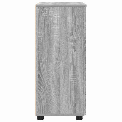 vidaXL Badezimmerschrank mit Speicher Graues Sonoma 60 x 35 x 80 cm