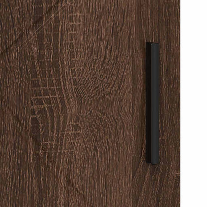 vidaXL Badezimmerschrank mit Tür Braun Eichen-Optik 60 x 35 x 80 cm
