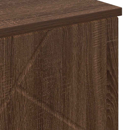 vidaXL Badezimmerschrank mit Tür Braun Eichen-Optik 60 x 35 x 80 cm