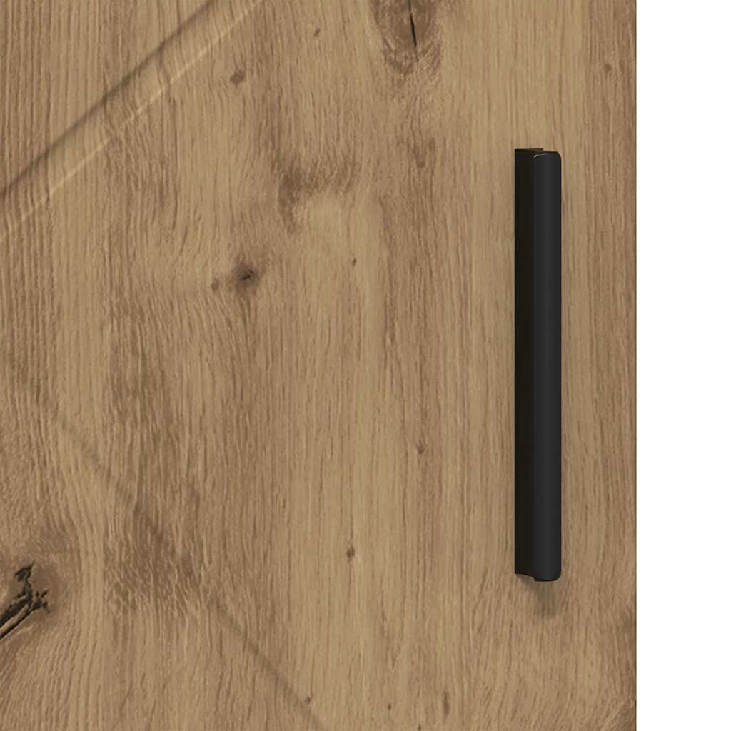 vidaXL Badezimmerschrank mit Speicher Artisan-Eiche 60 x 35 x 80 cm