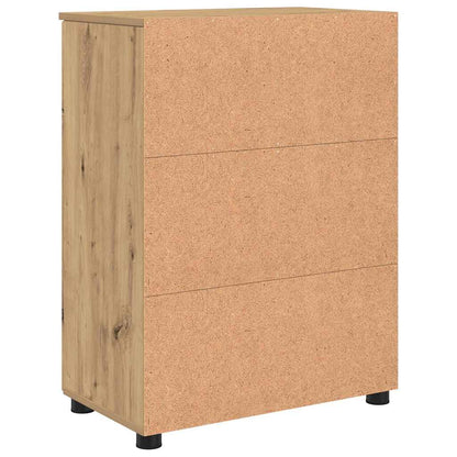 vidaXL Badezimmerschrank mit Speicher Artisan-Eiche 60 x 35 x 80 cm