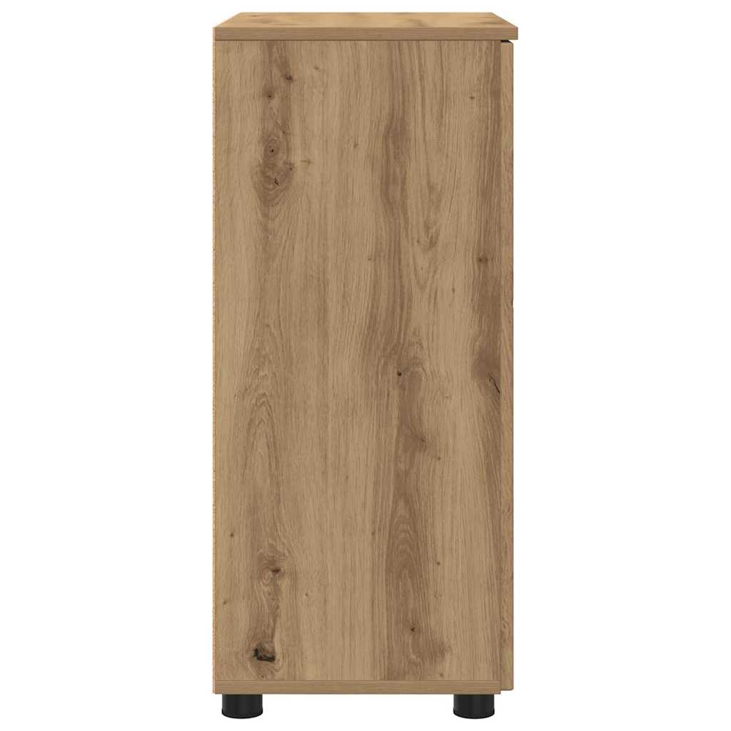 vidaXL Badezimmerschrank mit Speicher Artisan-Eiche 60 x 35 x 80 cm