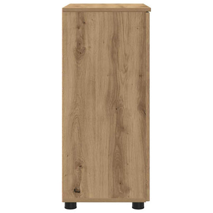 vidaXL Badezimmerschrank mit Speicher Artisan-Eiche 60 x 35 x 80 cm