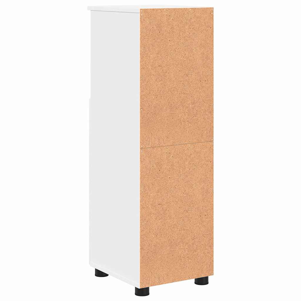vidaXL Badezimmerschrank Weiß 30 x 35 x 95 cm Holzwerkstoff & Metall