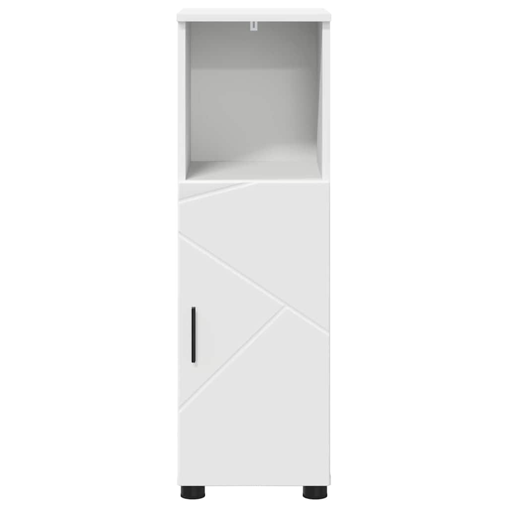 vidaXL Badezimmerschrank Weiß 30 x 35 x 95 cm Holzwerkstoff & Metall