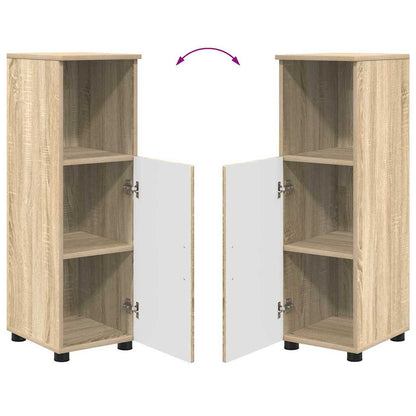 vidaXL Badezimmerschrank mit Speicher Sonoma-Eiche 30 x 35 x 95 cm