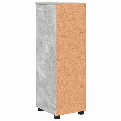vidaXL Badezimmerschrank mit Speicher Beton Grau 30 x 35 x 95 cm
