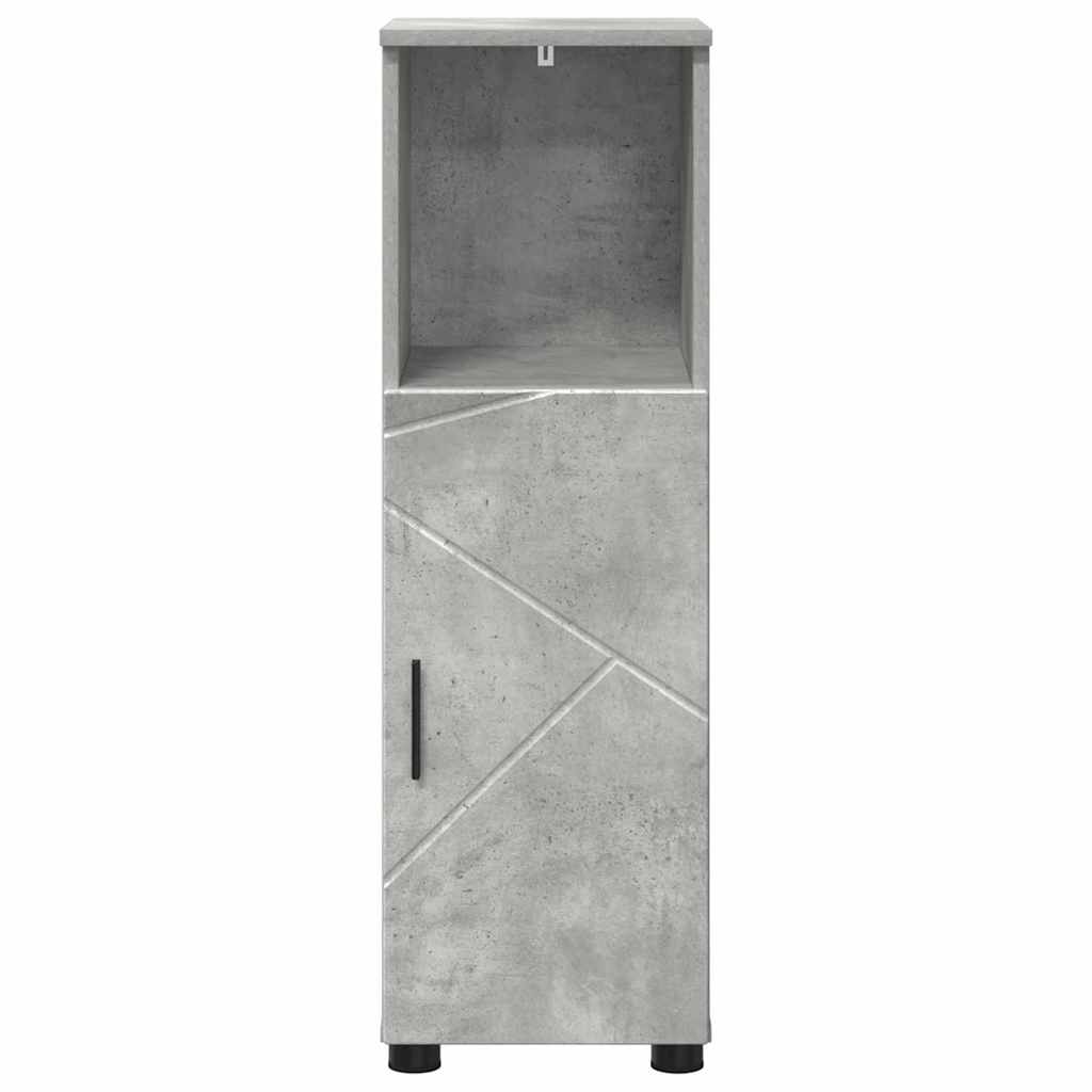 vidaXL Badezimmerschrank mit Speicher Beton Grau 30 x 35 x 95 cm