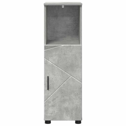 vidaXL Badezimmerschrank mit Speicher Beton Grau 30 x 35 x 95 cm