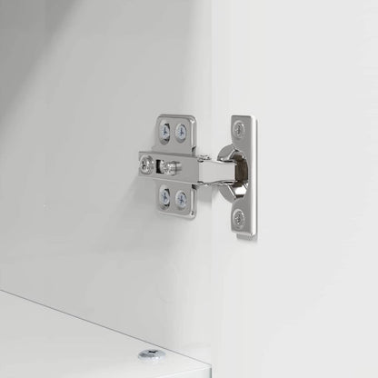 Badezimmerschrank mit Speicher Hochglanz Weiß 30 x 35 x 95 cm