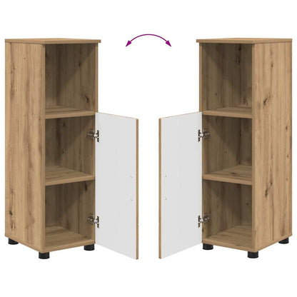 vidaXL Badezimmerschrank mit Speicher Artisan-Eiche 30 x 35 x 95 cm