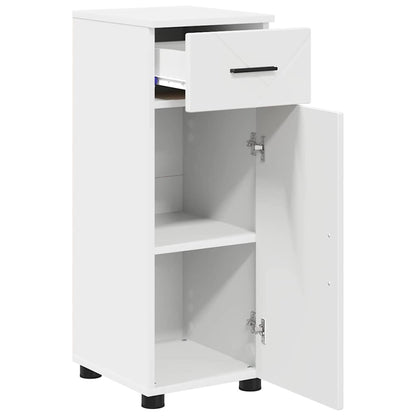 vidaXL Badezimmerschrank Weiß 30 x 35 x 80 cm Holzwerkstoff & Metall