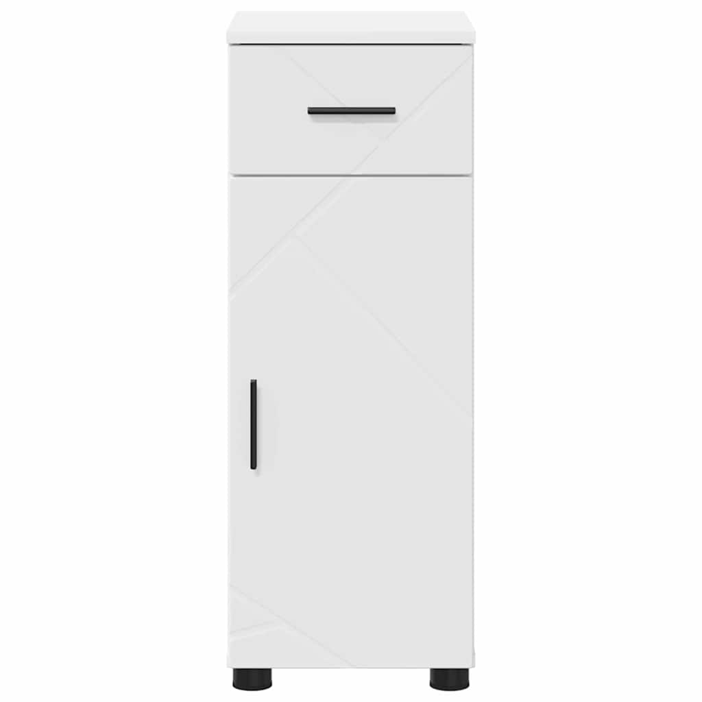 vidaXL Badezimmerschrank Weiß 30 x 35 x 80 cm Holzwerkstoff & Metall