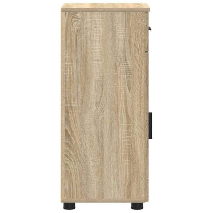 Badezimmerschrank mit Schubladen Sonoma-Eiche 30 x 35 x 80 cm