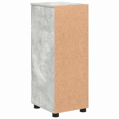 Badezimmerschrank mit Schubladen Beton Grau 30 x 35 x 80 cm