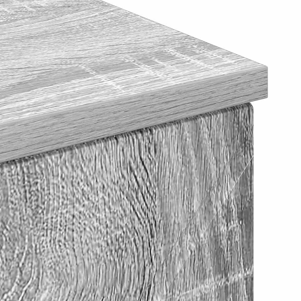 vidaXL Badezimmerschrank mit Schubladen Graues Sonoma 30 x 35 x 80 cm