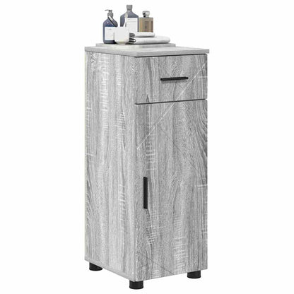 vidaXL Badezimmerschrank mit Schubladen Graues Sonoma 30 x 35 x 80 cm