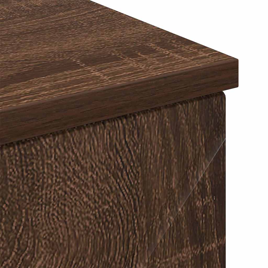 vidaXL Badezimmerschrank mit Tür Braun Eichen-Optik 30 x 35 x 80 cm