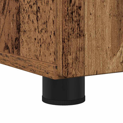 Badezimmerschrank mit Schubladen Altholz 30 x 35 x 80 cm