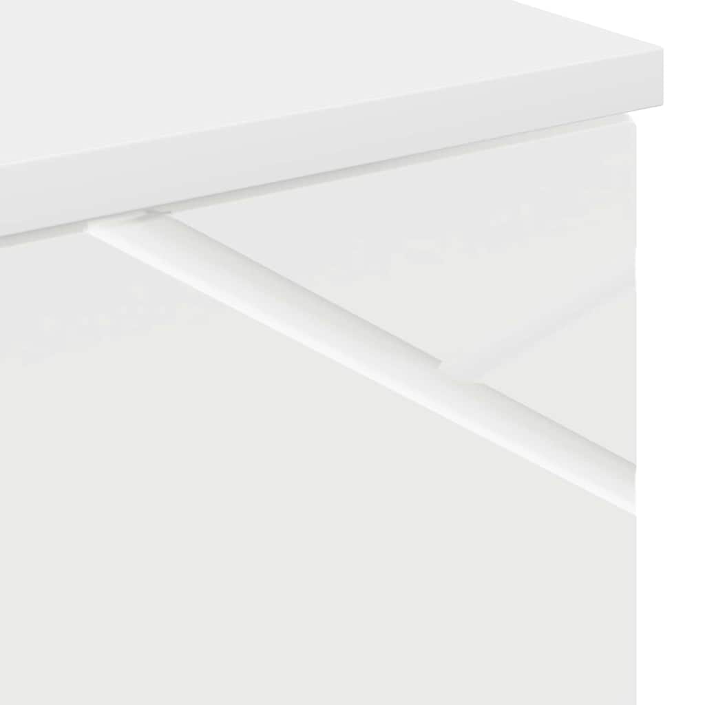 vidaXL Badezimmerschrank Weiß 30 x 35 x 192 cm Holzwerkstoff & Metall