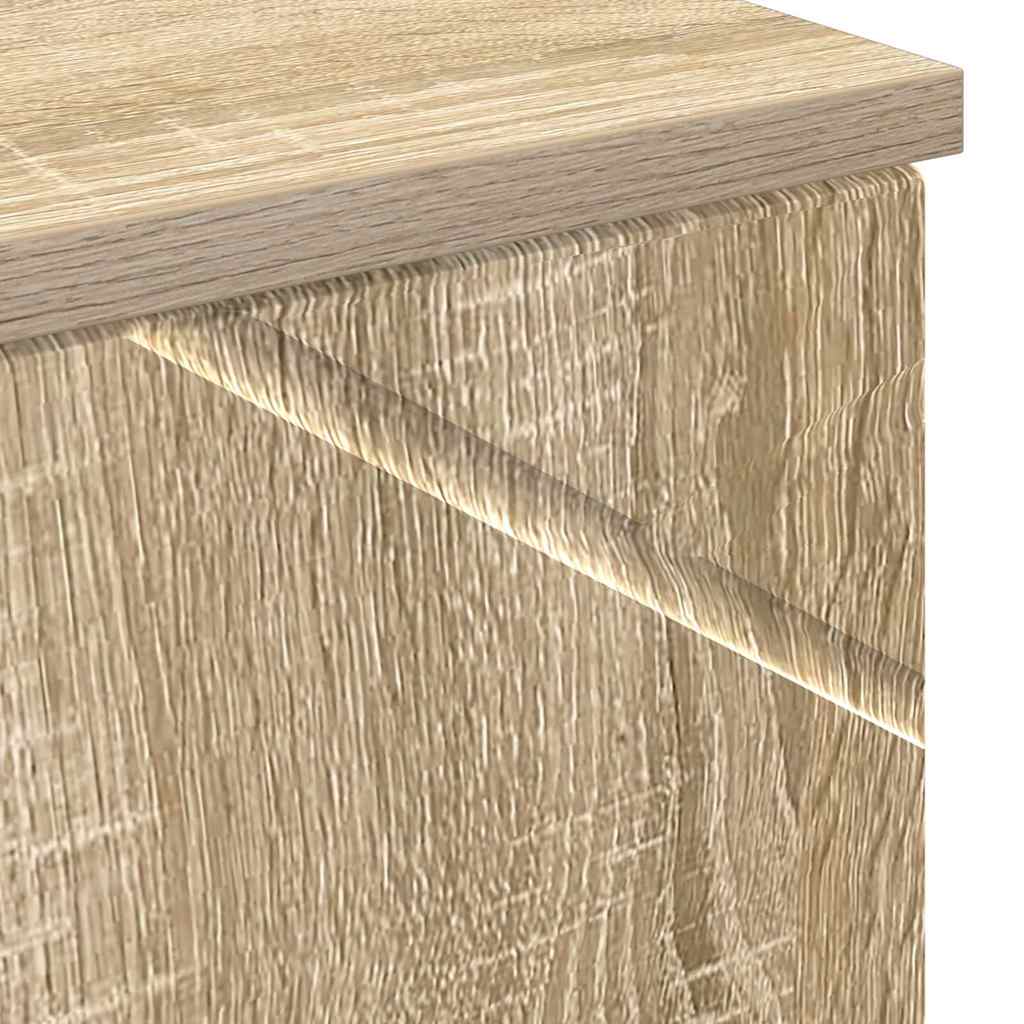 vidaXL Badezimmerschrank mit Speicher Sonoma-Eiche 30 x 35 x 192 cm