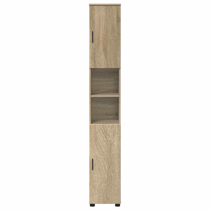 vidaXL Badezimmerschrank mit Speicher Sonoma-Eiche 30 x 35 x 192 cm