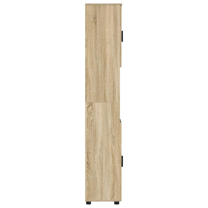 vidaXL Badezimmerschrank mit Speicher Sonoma-Eiche 30 x 35 x 192 cm
