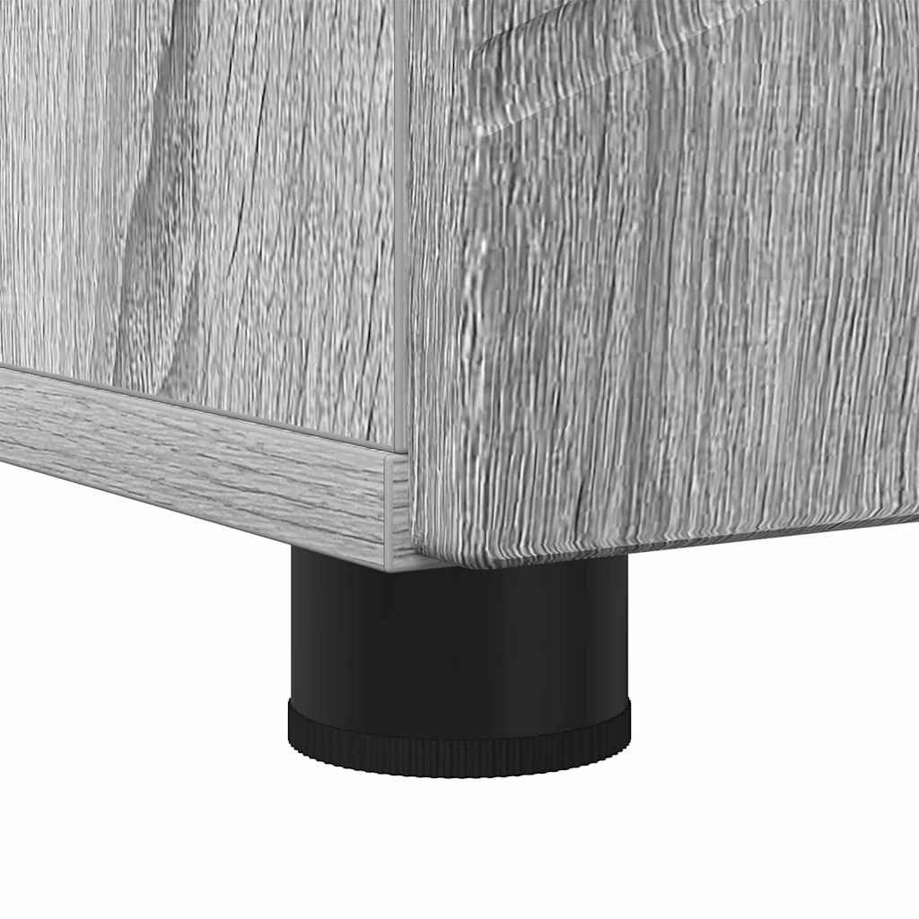 vidaXL Badezimmerschrank mit Speicher Graues Sonoma 30 x 35 x 192 cm