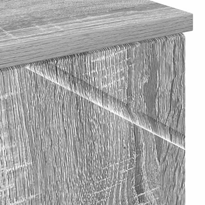 vidaXL Badezimmerschrank mit Speicher Graues Sonoma 30 x 35 x 192 cm