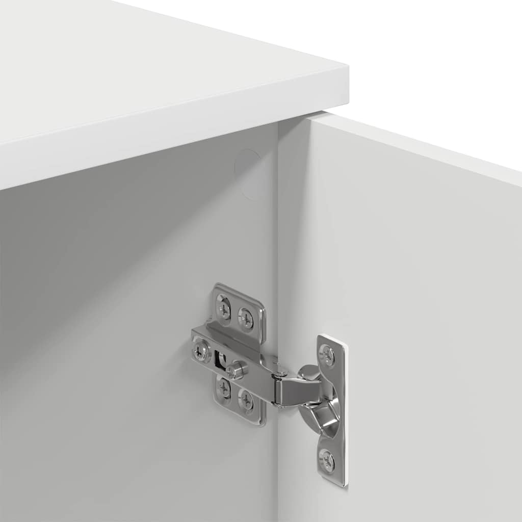 vidaXL Badezimmerschrank Weiß 30 x 31,5 x 61 cm Holzwerkstoff & Metall
