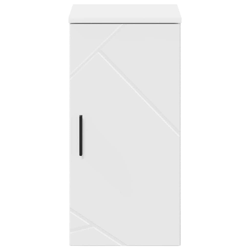 vidaXL Badezimmerschrank Weiß 30 x 31,5 x 61 cm Holzwerkstoff & Metall