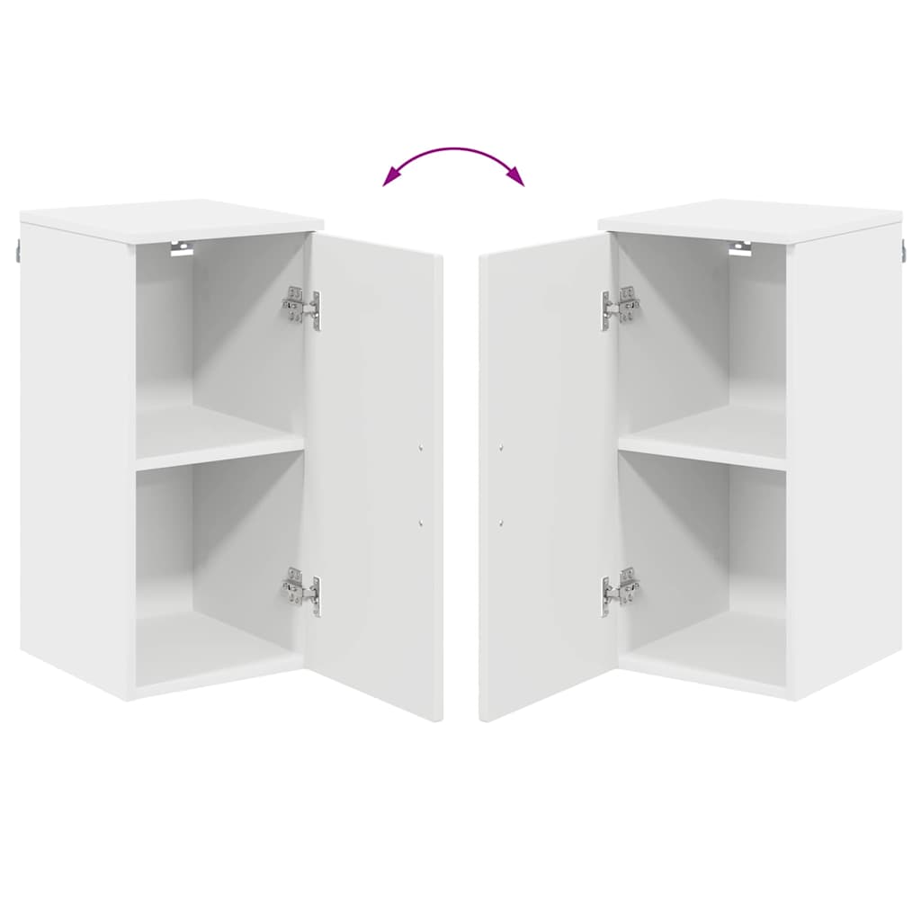 vidaXL Badezimmerschrank Weiß 30 x 31,5 x 61 cm Holzwerkstoff & Metall