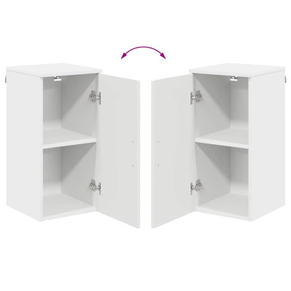 vidaXL Badezimmerschrank Weiß 30 x 31,5 x 61 cm Holzwerkstoff & Metall