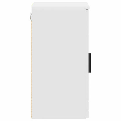 vidaXL Badezimmerschrank Weiß 30 x 31,5 x 61 cm Holzwerkstoff & Metall