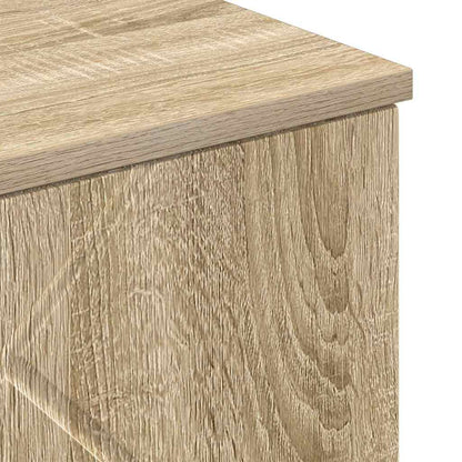 vidaXL Badezimmerschrank Wandmontiert Sonoma-Eiche 30 x 31,5 x 61 cm