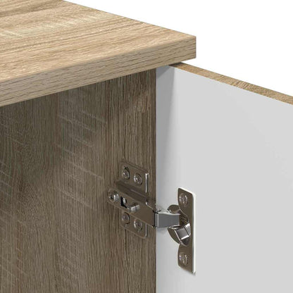 vidaXL Badezimmerschrank Wandmontiert Sonoma-Eiche 30 x 31,5 x 61 cm