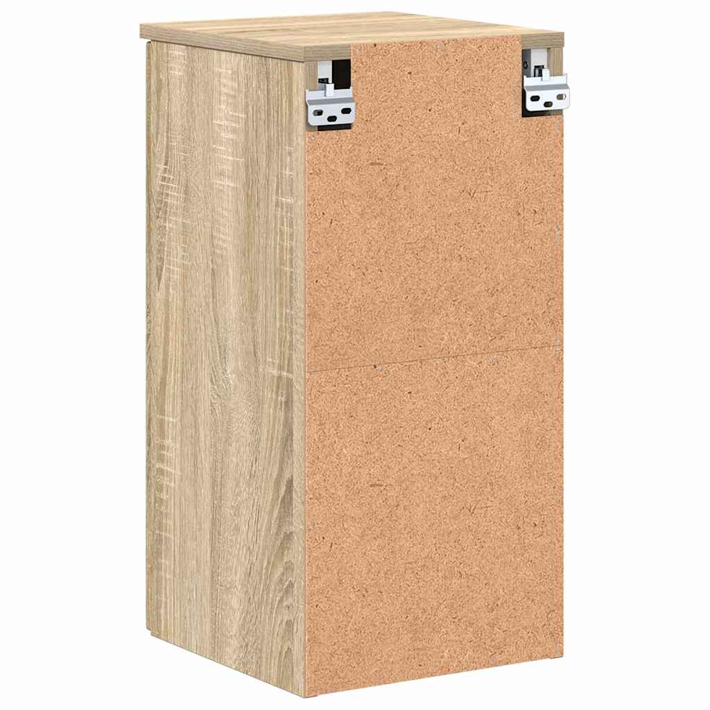 vidaXL Badezimmerschrank Wandmontiert Sonoma-Eiche 30 x 31,5 x 61 cm