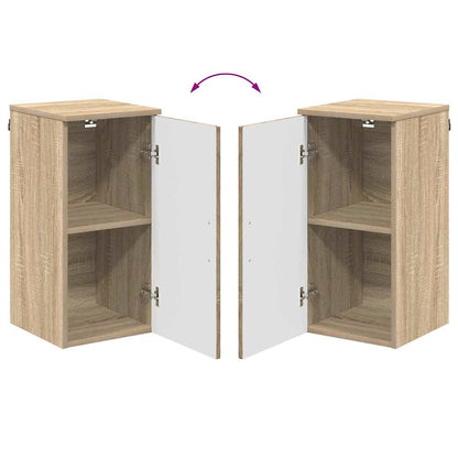 vidaXL Badezimmerschrank Wandmontiert Sonoma-Eiche 30 x 31,5 x 61 cm