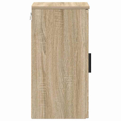 vidaXL Badezimmerschrank Wandmontiert Sonoma-Eiche 30 x 31,5 x 61 cm