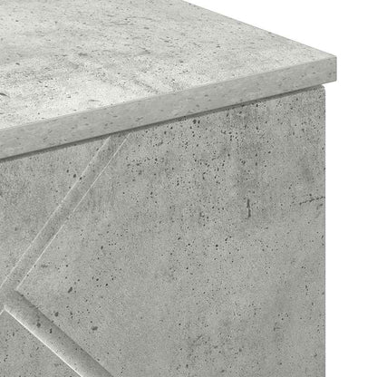 vidaXL Badezimmerschrank Wandmontiert Beton Grau 30 x 31,5 x 61 cm