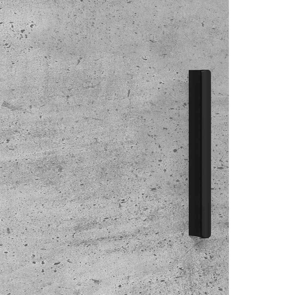 vidaXL Badezimmerschrank Wandmontiert Beton Grau 30 x 31,5 x 61 cm