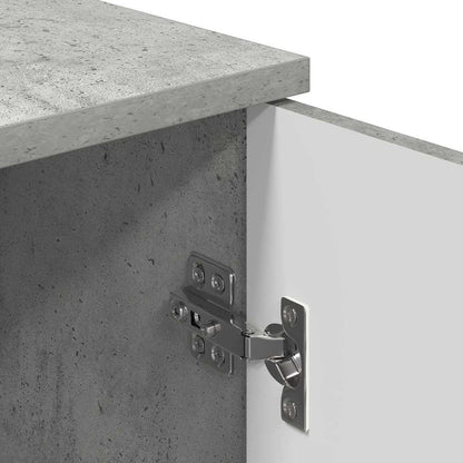vidaXL Badezimmerschrank Wandmontiert Beton Grau 30 x 31,5 x 61 cm