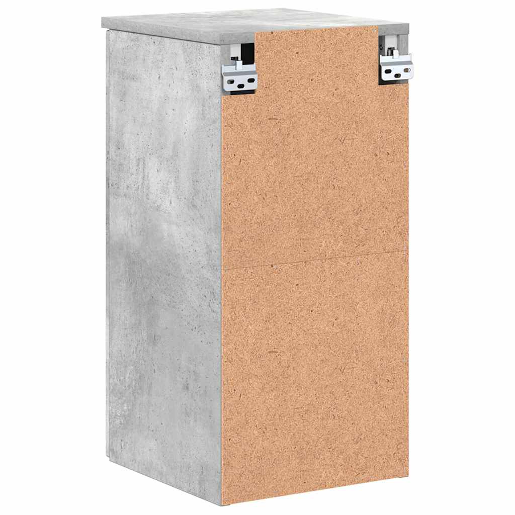 vidaXL Badezimmerschrank Wandmontiert Beton Grau 30 x 31,5 x 61 cm