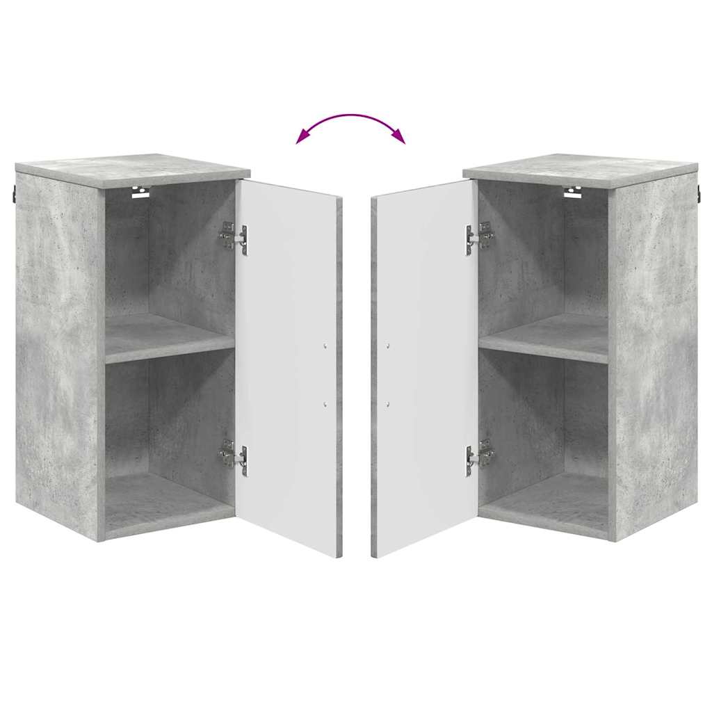 vidaXL Badezimmerschrank Wandmontiert Beton Grau 30 x 31,5 x 61 cm