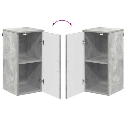 vidaXL Badezimmerschrank Wandmontiert Beton Grau 30 x 31,5 x 61 cm
