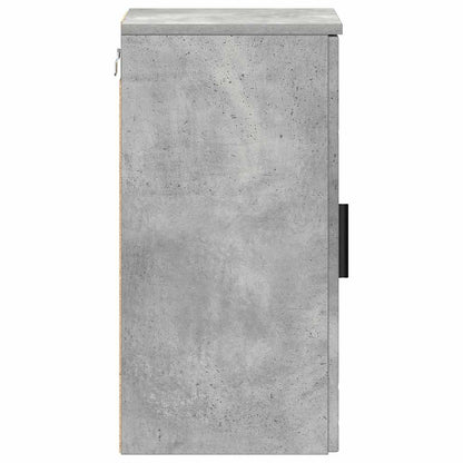 vidaXL Badezimmerschrank Wandmontiert Beton Grau 30 x 31,5 x 61 cm