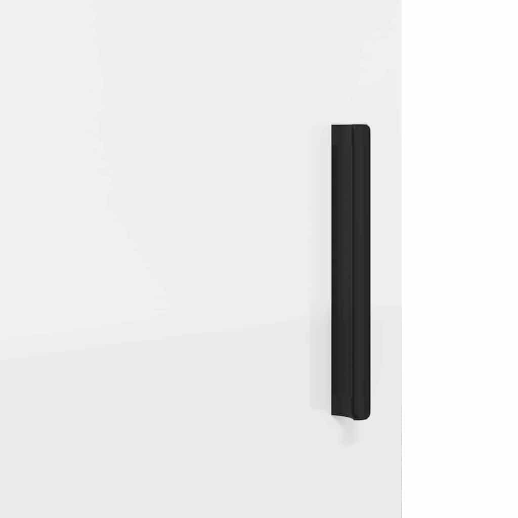 vidaXL Badezimmerschrank Wandmontiert Hochglanz Weiß 30 x 31,5 x 61 cm